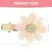 KALLORY Women's Acrylic Flower Hair Clips - 4pcs Rhinestone Bobby Pins for Girls & Women - Buy Online on SooperMarket.com