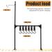 Folding Camping Hanging Rack | Portable Collapsible Lantern Stand Pole Holder - Buy Online on SooperMarket.com