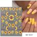 Duduikalor 5D Sunflowers Nail Stickers - Self-Adhesive Decals for Acrylic Nail Art - Buy Online on SooperMarket.com