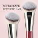 BEILI Foundation brush make-up brush angled foundation brush contour brush professional brushes for blending liquid cream powder polishing dotting (Red) - Buy Online on SooperMarket.com
