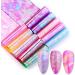 10 Rolls Nail Foil Nail Transfer Foil Holographic Nail Art Foil Decals for Nails Fingernail Stickers - Buy Online on SooperMarket.com