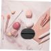 Gogogmee 1set Powder Puff Storage Box Miss Beauty Egg Small Black 20X4.8CM - Buy Online on SooperMarket.com