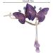 Lesunbak Butterflies Tassel Grab Clip - Elegant Hairpin & Clip For Women Rhinestone Tassel Hair Chain Chic Hair Accessories Nonslip Grip Embellished With Rhinestones For Daily Use Purple - Buy Online on SooperMarket.com