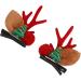 Reindeer Antler Hair Pins Lightweight Christmas Hair Clips 4 Pairs Fashion for Christmas Party - Buy Online on SooperMarket.com