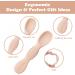 Vicloon Baby Fork and Spoon Set - 2Pcs Silicone Baby Weaning Spoon Set for Self Feeding - Easy Grip Toddler Cutlery Kit - Soft Infant Toddler Spoon in Orange - Buy Online on SooperMarket.com