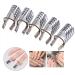 5PCS/SET Reusable Nail Art Extension Forms Guide Acrylic Nail Uv Gel Nail Extention Tips Nails Aluminum Form Guide(Silver) - Buy Online on SooperMarket.com