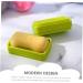 Green Healeved Box Soap Dish with Scalp Massagers, Loofah, and Silicone Shower Accessories - Buy Online on SooperMarket.com