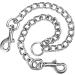 LERTREEUK Double Dog Leash | Stainless Steel 2-Way Chain Coupler for 2 Dogs (50cm) | Durable & Tangle-Free Double Leash for Easy Walks - Buy Online on SooperMarket.com
