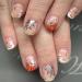 24 Pcs Halloween Press on Nails Short Square Nails Design Pumpkin Ghost Fake Nails with Glue Silver Spider Web Ghost Acrylic Nails Supply Halloween Full Cover False Nails Glue on Nails for Women Short Halloween Nails 1