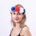 minkissy Rose Flower Headband Day of the Dead Headpiece Wedding Festival Headband for Christmas Halloween (Red White Blue) - Buy Online on SooperMarket.com