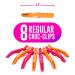 Colortrak Croc Hair Sectioning Clips Bucket - 12 Pack for Coloring, Cutting, and Styling - No Slip Rubber Grip - Assorted Colors - Buy Online on SooperMarket.com