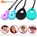 Chew Necklace for Boys and Girls - Silicone Chew Toys 4PCS Set | Teardrop Twist Pendants | Sensory for Autism & Special Needs | BPA Free - Buy Online on SooperMarket.com