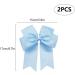 2 Pack 6 inch Bow Hair Clips Large Hair Bow Hair Barrette Clips for Women Girls Blue Hair Bow Light Blue - Buy Online on SooperMarket.com