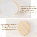 Buy Tuakimce White Matted Glass Cream Can - 20ml/30ml Clear Hip Empty Container with Lid & Liner | 4 Piece Set with Yellow Wooden Grain Cover - Ideal for International Shipping - Buy Online on SooperMarket.com