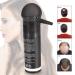 Professional Hair Thickening Solution - Hair Fibres Powder for Women and Men - 5 Colors Concealer for Thinning Hair - Pump Spray Applicator Included (Black) - Buy Online on SooperMarket.com