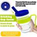 Kirimon Flow Control Spill Proof Cup with Two Style Lids - Spill-Resistant  Leak-Proof Break-Proof Feeding Cup for Elderly Disabled and Adults - Buy Online on SooperMarket.com