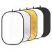 NEEWER 40"x60"/100x150cm Light Reflectors for Photography, Portable 5 in 1 Collapsible Multi Disc with Bag - Translucent, Silver, Gold, Black, White Diffuser for Studio and Outdoor Lighting 100cm x 150cm