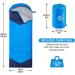 Oaskys Camping Sleeping Bag - 3 Season Lightweight Waterproof for Adults & Kids - Ideal for Summer, Spring, Fall - Camping Gear for Traveling and Outdoors - Blue - Buy Online on SooperMarket.com
