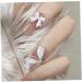 50pcs 3D Bowknot Nail Charms for Nail Art - White Resin Decorations | DIY Manicure Accessories - Buy Online on SooperMarket.com