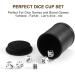 PU Leather Dice Cup with Lid and Felt-Lined Shaker - Set of 6 Dice Included for Yahtzee and Farkle Board Games - Buy Online on SooperMarket.com