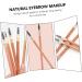 CANIGHT 2pcs Double Ended Eyebrow Pencil with Brush Women Brow Pencil Dark Brown Eyebrow Pencils Wood - Buy Online on SooperMarket.com