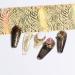 Gold Nail Foil Transfer Stickers - Holographic Designer Nail Art Supplies - 3D Glitter Line Manicure Accessories - 16 Sheets - Buy Online on SooperMarket.com