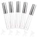 PLAFOPE 35 Pcs Mascara Tube with Wand Empty Mascara Tube Seed Oil Pump Bottle Dispenser Fat Oil Transparent