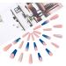 Brishow Coffin Rhinestone Press on Nails French Long Stick on Nails Ballerina Acrylic Fake Nails - Blue 24 Piece Set - Buy Online on SooperMarket.com