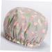 Amosfun Satin Turban Hair Scarves for Women - Grey Dot Shower Cap | Reusable Bathing Hat 27x15cm - Buy Online on SooperMarket.com