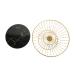 NAMOARLY Tall Fruit Bowl Dessert Trays Dessert Display Stand Fashion Food Plate Multipurpose Dried Fruit Black 25.3X25.3X12.3CM