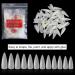 Noverlife 1200PCS Long Almond Shape False Nails | Full Cover Acrylic Nail Tips for Nail Salon Mani-pedi & Nail Art - Natural - Buy Online on SooperMarket.com