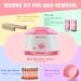 Waxing Kit for Women - MaxFlat Wax Pot with Rose Hard Wax Beans - Full Body Brazilian, Armpit, Eyebrow, Bikini, Leg Wax - Includes 20 Wax Applicator Sticks, Oil, and Silicone Bowl - Buy Online on SooperMarket.com