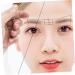 Didiseaon 1 Set Positioning Ruler Drawing Line Tool Eyebrow Measuring Ruler Eyebrow Trimming Ink Line - Buy Online on SooperMarket.com