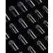 CHUCHU Soft Soak off Gel Tips 552Pcs Medium Square Clear Nail Tips for Acrylic Nails - 12 Sizes - Buy Online on SooperMarket.com