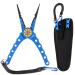 Lixada 20cm Outdoor Multifunctional Fishing Pliers Line Cutter Hook Remover Tackle Blue