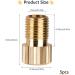 5-Piece Bicycle Valve Adapter Set - All-in-One Auto Valve French Valve & Air Pump Adapters with Sealing Rings for Efficient Inflation - Buy Online on SooperMarket.com