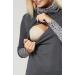 Happy Mama Maternity Nursing Jumper Sweatshirt 348 Graphite Melange & Black With Stars - Size 14-16 - Buy Online on SooperMarket.com