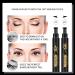 Go Ho Black Waterproof Wing Stamp Eyeliner 2 PCS - Cat Eye Winged Eyeliner Stamp for Left & Right Wing - Smudge-proof & Long-Lasting - 10MM Super Slim Felt Tip - Buy Online on SooperMarket.com