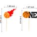 Arthsdite 24Pcs Basketball One Cupcake Toppers Basketball Themed First Birthday Cake Topper Decorations for Sport Theme Boys First Birthday Party Sports Event Party Supplies - Buy Online on SooperMarket.com