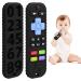 Tooths forces for babies 0-6-12 months gifts remote control baby toothing aid for 3 6 9 months toddler autism food quality silicone bathing toys black