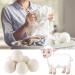 Natural Wool Dryer Balls - 6 Eco-Friendly Felt Balls for Tumble Dryers | Reduce Drying Time & Wrinkles - Buy Online on SooperMarket.com