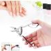 MUNEFE Stainless Steel Cuticle Nipper Only Spring Toe Finger Cuticle Nipper Manicure Clipper for Adult Pedicure - Buy Online on SooperMarket.com