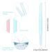 Shop WLLHYF 3-Piece Glass Cuticle Pusher Set - Dual-Ended Manicure Tools for Nail Care (Blue Pink Transparent) | International Shipping Available - Buy Online on SooperMarket.com