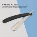 Professional Foldable Stainless Steel Beard Blade Holder | Durable Razor with Straight Edge for Precision Grooming - Buy Online on SooperMarket.com
