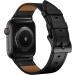 OUHENG Genuine Leather Band Replacement Strap Compatible with Apple Watch Ultra Series - Black | 49mm/45mm/44mm/42mm - Buy Online on SooperMarket.com