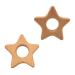 Cartoon Wood Star Teether: Natural Beech Wooden Animal Shape DIY Necklace Pendant (10pcs) - Buy Online on SooperMarket.com