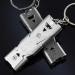 Zeaybsr 2-Piece Stainless Steel Emergency Pipe 150dB Outdoor Survival Keychain for Camping & Hiking (Black & Gray) - Buy Online on SooperMarket.com
