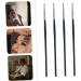 Mikinona 12 pcs fine eyeliner brush eyeshadow applicators Cosmetic Eye Wand Girls Eyeliner Brush suite travel 18X0.4X0.4CMx3pcs Blackx3pcs - Buy Online on SooperMarket.com