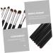 Healeved 7pcs Eyeshadow Daily Use Makeup Brush Horse Hair Concealer Brush Wood Black Lip Brush - Buy Online on SooperMarket.com