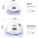 SUNUV 48W UV LED Nail Lamp for Gel Polish Manicure and Pedicure - Professional Dryer with Sensor and 4 Timers - Valentine Gift for Girls Women - Buy Online on SooperMarket.com